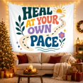 thumbnail image 3 of Vertical Space Line With Typographic Arrangement Reading, Mystical Fantasy for Space Lovers, Wall Decor, Valentine's Day Gift, Tapestry Wall Hanging for Dorm and Living Room, 3 of 7