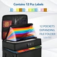 thumbnail image 4 of File Box With Lock Fireproof Document Box With Expanding File Folder WaterResistant File Organizer Box Collapsible File Storage Box File Cabinet For Hanging Letter Legal Folder Black, 4 of 5