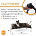 thumbnail image 4 of K&H Original Bloster Elevated Cot For Dogs Brown Medium, 4 of 7