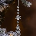 thumbnail image 3 of CSChome Christmas Snowflake Ornament Creative Snowflake Ornament: Transparent Shatterproof Acrylic Pendant (3Pcs with Lanyard, Hanging Decor), 3 of 6