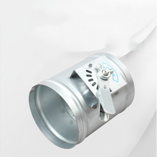 Manual galvanized damper OD76mm500mm twoway valve air volume control
