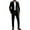 Black, variant on VBTAPA Men's Sequin Suits Slim Fit One Button Tuxedo Suit Jacket Dress Pants Sparkle Blazer Sets for Party Wedding Prom Black M