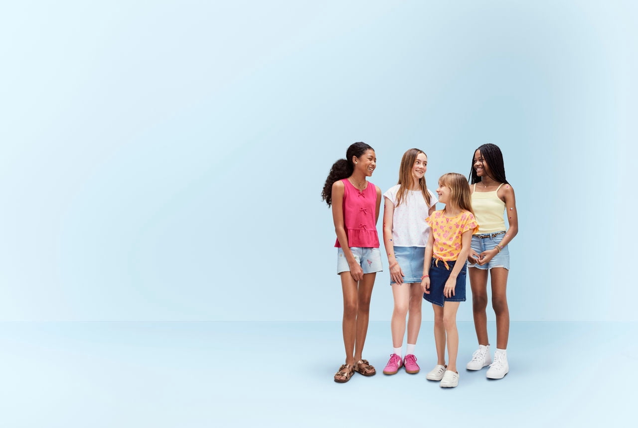 Wonder Nation Girls Bow Front Tank, Sizes 4-18 & Plus