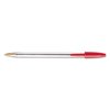 (2 pack) (2 Pack) BIC Cristal Xtra Smooth Ballpoint Stick Pen, Red Ink, 1mm, Medium, Dozen