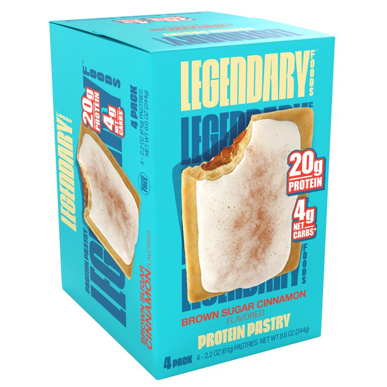 Legendary Foods Protein Pastry - Brown Sugar Cinnamon 4 Pack