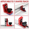 thumbnail image 3 of Ikoopy 30 Type Miter Track Stop Metal T-Track Stop Tool Durable Woodworking T-Track Slot Backing Connector T-Track Limiter Device Woodworking Accessories for Standard T-Track, 3 of 10