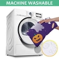 thumbnail image 6 of Halloween Square Tablecloth 60x60in(152x152cm) – Waterproof Polyester Printed Table Cover, Wrinkle Resistant & Washable for Kitchen Dining Picnic Party Decor, Pattern-V5-10, White, 6 of 6