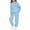 0-Sky Blue440, variant on Kiijoy Girls Casual Outfits Graphic Pullover Hoodie Jogger Sweatpants Set, Sizes 2-14