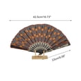 thumbnail image 2 of Unique Bargains Beautiful Sequins Folding Fan 1 Pc Orange, 2 of 5