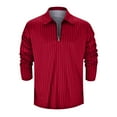 thumbnail image 5 of Vedolay Golf Polo Shirts for Men Golf Sports Long Sleeve T Shirt Casual Long Sleeve Tops Red,XL, 5 of 5