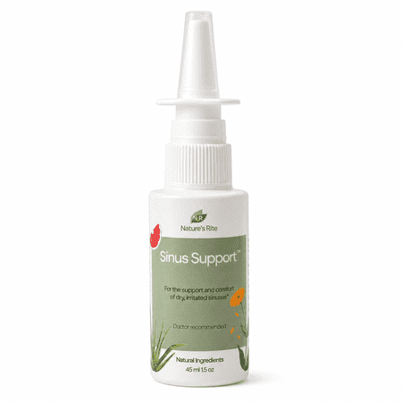 Nature’s Rite Sinus Support™, 1.5 oz (45 mL) – Portable, All-Natural Sinus Spray – Daily Sinus Comfort for Allergy & Pollution Irritation – Moisturizes & Soothes Sinus Tissue – Made in USA