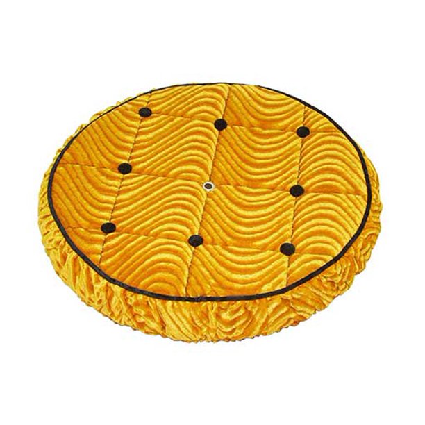 Gold Velour Lowrider Bike Spare Tire Cover. Bicycle Spare tire cover