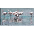 thumbnail image 1 of Cuadro Decorativo - Fiesta de flamencos Jr  Impresión en canvas, estrechado, 1 of 2