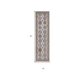 thumbnail image 5 of HomeRoots 480332 2 x 8 ft. Ivory Southwestern Power Loom Non Skid Runner Area Rug, 5 of 5