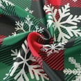 thumbnail image 7 of Christmas Tablecloth Rectangle 60 x 102 Inch, Plaid Table Cloth with Snowflake Decorations, Spillproof Dust-Proof Wrinkle Resistant Washable Table Cloth for Christmas, Dining, Party & Holidays, 7 of 7