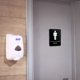thumbnail image 3 of Letrero de Baño para Hombres Lutema con Sistema de Escritura Braille Táctil Elevado negro BRSM, 3 of 5