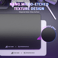 thumbnail image 4 of ATTACK SHARK CM05 Glass Gaming Mouse Pad,17.7x15.7  in Tempered Glass Hard Large Mouse Mat with Nano-Textured Surface, Non-Slip PU Leather Base,9H Scratch Resistant for FPS &PC Gaming  Black, 4 of 9