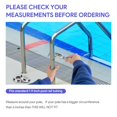 thumbnail image 4 of Placas embellecedoras para escalera de piscina Blasoul de acero inoxidable, paquete de 4, 4 of 6