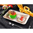 thumbnail image 3 of Sushi n' Dessert Plate|Bio Mart Areca Palm Leaf Plate|100% Natural Eco-friendly Re-usable Backyard Compostable Disposable Biodegradable|Produce Fruit, Chocolate, Vegetable Plate|Pack of 10, 25 or 100, 3 of 7