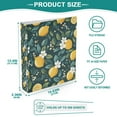 thumbnail image 3 of FORMRS 3 Ring Binder 1.5 inch with Pockets Set of 2 Clip Board 200 Sheets Capacity, Yellow Lemons, 3 of 8