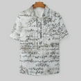 thumbnail image 3 of Mens Unique Pattern Ancient Mystical Mathematical Drawings Button Up Shirts Vacation Summer Clothes, 3 of 6