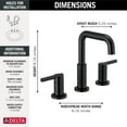 thumbnail image 2 of Delta Nicoli: Two Handle Widespread Bathroom Faucet, 2 of 5