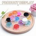 thumbnail image 4 of ACDANC 12 Pcs Small Clear Plastic Jars with Lids,Mini Round Storage Containers with Lids for Cream,Travel and DIY,Refillable Small Containers for Makeup and Samples, 4 of 7