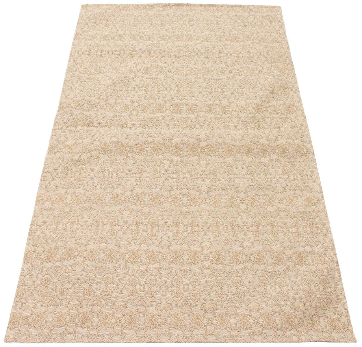 ECARPETGALLERY 4'9" x 6'9" Contemporary Collage Handmade Area Rug for Living Room