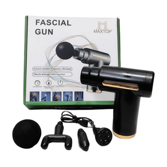 MXTOP Massage Gun, Variable Frequency Vibration, Post-Exercise Muscle Massager, MP-810 BLACK