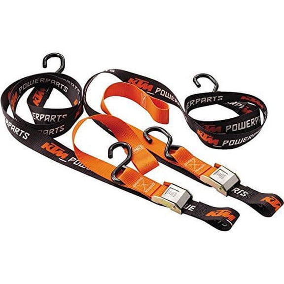 KTM Tie-Down Ratcheting with Hooks, Orange Black
