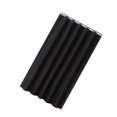 thumbnail image 3 of Bewildely Cortina de ducha Color sólido Cortina de baño Spa Baño Cortinas de baño Juegos de accesorios de baño Negro 180x180cm, 3 of 6