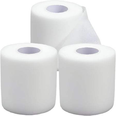 OITY 2026 New 3 Rolls Pre Wrap Athletic Tape White Prewrap Sports Tape 10.9 Yards Headbands Diy for Hair Soccer Basketball Climbing Foam Underwrap Sport Pre-Wrap Diy for Ankles Wrist Knees Foot