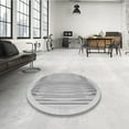 thumbnail image 4 of Ahgly Company Machine Washable Indoor Square Transitional Gunmetal Gray Area Rugs, 8' Square, 4 of 7