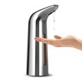 thumbnail image 1 of Dispensador automático de jabón, dispensador de jabón infrarrojo sin contacto de 400ml, dispensador desinfectante (1 pieza plateada), 1 of 5