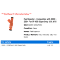 thumbnail image 2 of Fuel Injector - Compatible with 2000 - 2004 Ford F-450 Super Duty 6.8L V10 2001 2002 2003, 2 of 2