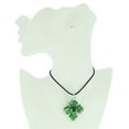 thumbnail image 4 of GlassOfVenice Murano Glass Venetian Marble Cross Pendant - Emerald, 4 of 5