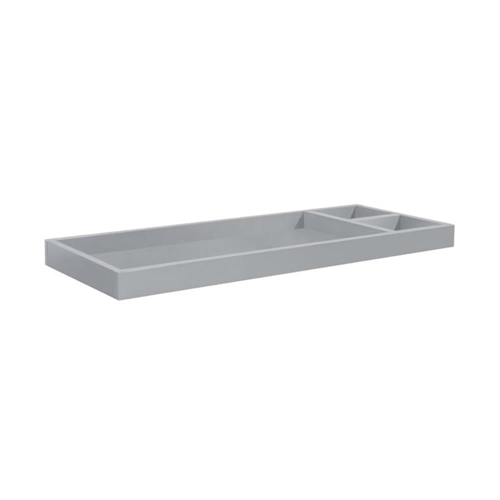 4-in-1 Convertible Crib and Dresser Set with Removable Changing Tray in Gray