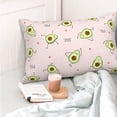 thumbnail image 4 of Balery Avocado Doing Sport Yoga Funda de Cojín Estampada, Regalos para Mujeres, Regalos de Amor para Ella, Regalos para Novia o Esposa, Funda de Almohada-14"x20", 4 of 6