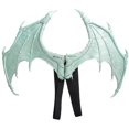 thumbnail image 2 of 3D Dragon Wing Decor Party Masquerade Halloween Dinosaur Fancy Dress Devil Scary Verde claro Yuyangstore Ala de dragón de Halloween, 2 of 3