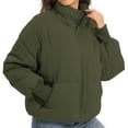 thumbnail image 4 of Women’s Winter Baggy Zip Puffer jackets Short Down Jacket Coat, 4 of 6