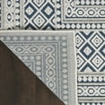 thumbnail image 6 of Nourison Calobra Indoor/Outdoor Contemporary Bordered Blue 2'2" x 10' Area Rug, (10' Runner), 6 of 9