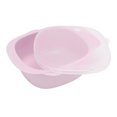 thumbnail image 4 of Tazón para bebé, flexible, resistente a caídas, seguro, 400 ml, gran capacidad, tazón de alimentación para bebés con tapa, color rosa, 4 of 5