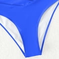 thumbnail image 6 of Staron Women's Bikini Swim Bottoms Solid Color Ruffle Swim Shorts Casual Pool Beach Swimsuit, Blue L, 6 of 7