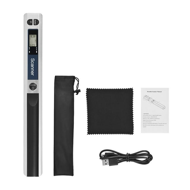Balayeuse Sans Fil Portative à Main, Format A4 900 Dpi, Écran LCD JPG/PDF, Interface Type-C avec Sac de Protection, Numérisation Rapide et Facile