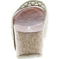 thumbnail image 4 of Forever Womens Cork Wedge Open Toe Rhinestone Embellished Sandals, 4 of 7
