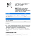 thumbnail image 2 of A/C Compressor Kit - Compatible with 2002 - 2007 Ford Taurus 3.0L V6 2003 2004 2005 2006, 2 of 2