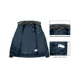 thumbnail image 4 of Little Donkey Andy Women's Warm Puffer Jacket Lightweight Windproof Winter Coat with Recycled Insulation (Dark Blue XL), 4 of 7