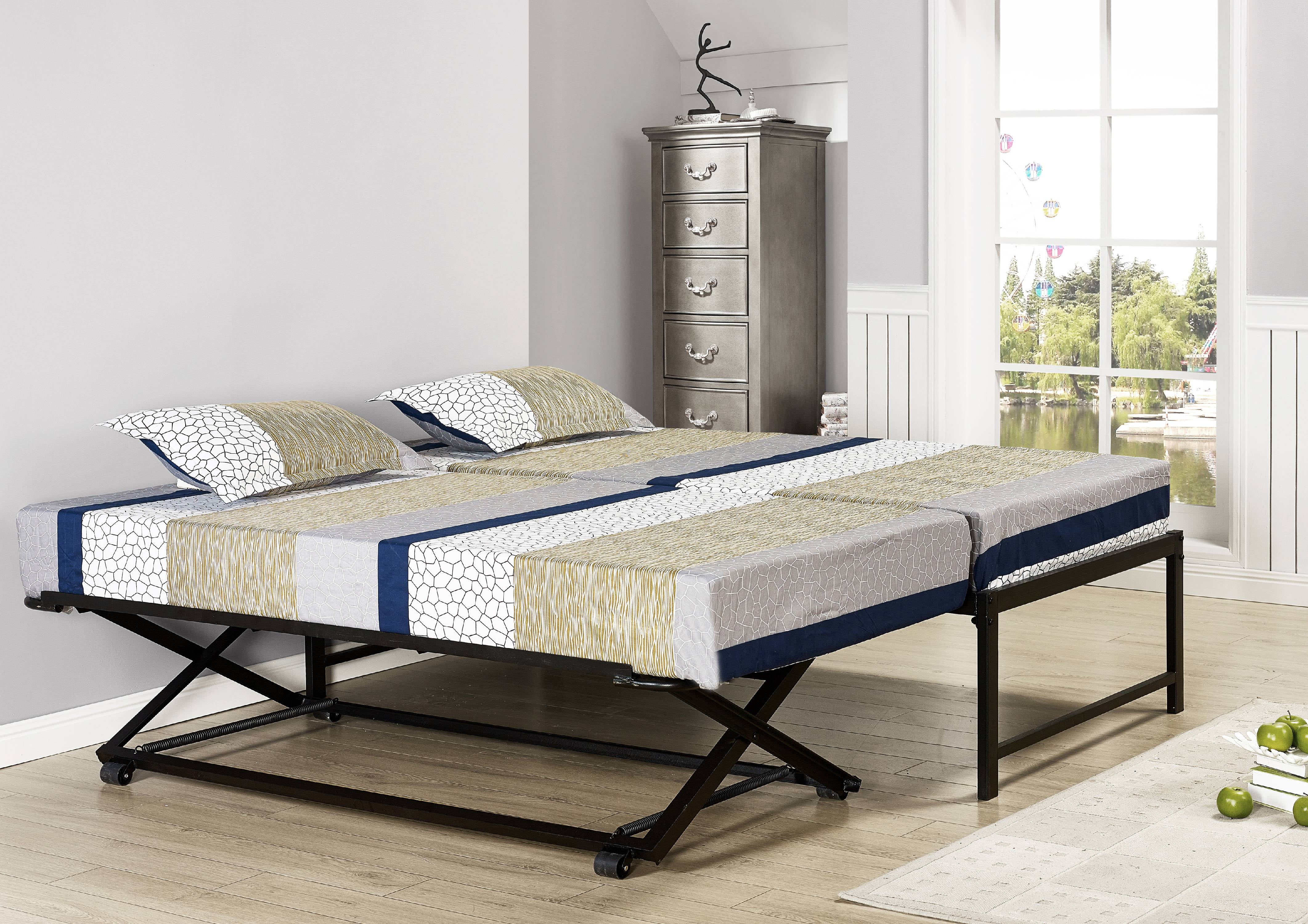 Twin Size Platform Daybed Bed Frame, Pop Up Trundle Bed Frames Only