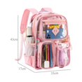 thumbnail image 2 of Mochila KEBEIXUAN Clear Heavy Duty PVC Transparente Púrpura, 2 of 7
