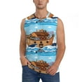 thumbnail image 1 of Fotbe Animals on Noah's Ark Men's Camiseta sin Mangas Estampada para Hombres, Playera Casual para Gimnasio, Entrenamiento, Playa-Medium, 1 of 7